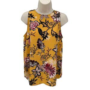 Rachel Rachel Roy Women’s Yellow Floral Sleeveless Top Size M